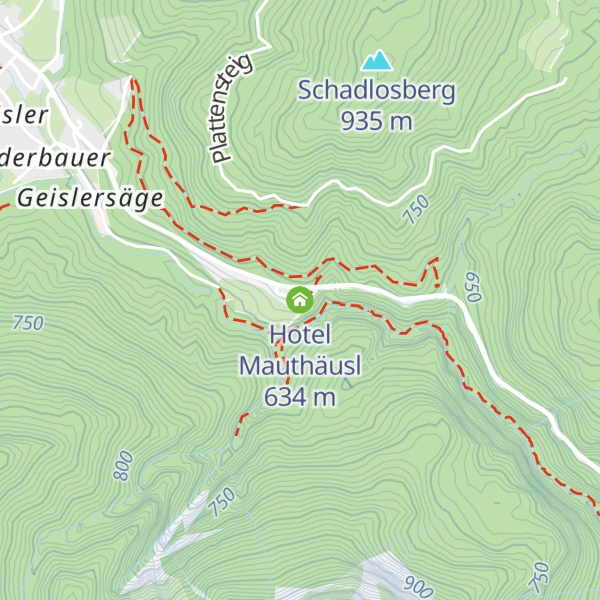 Map of Hotel Mauthäusl
