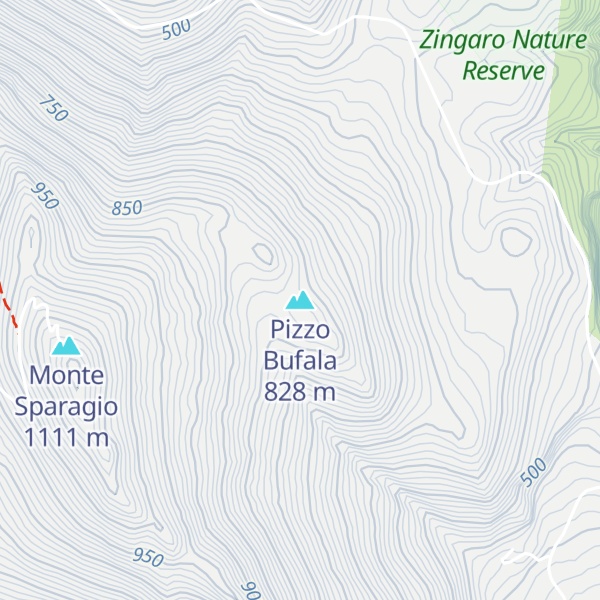 Map of Pizzo Bufala