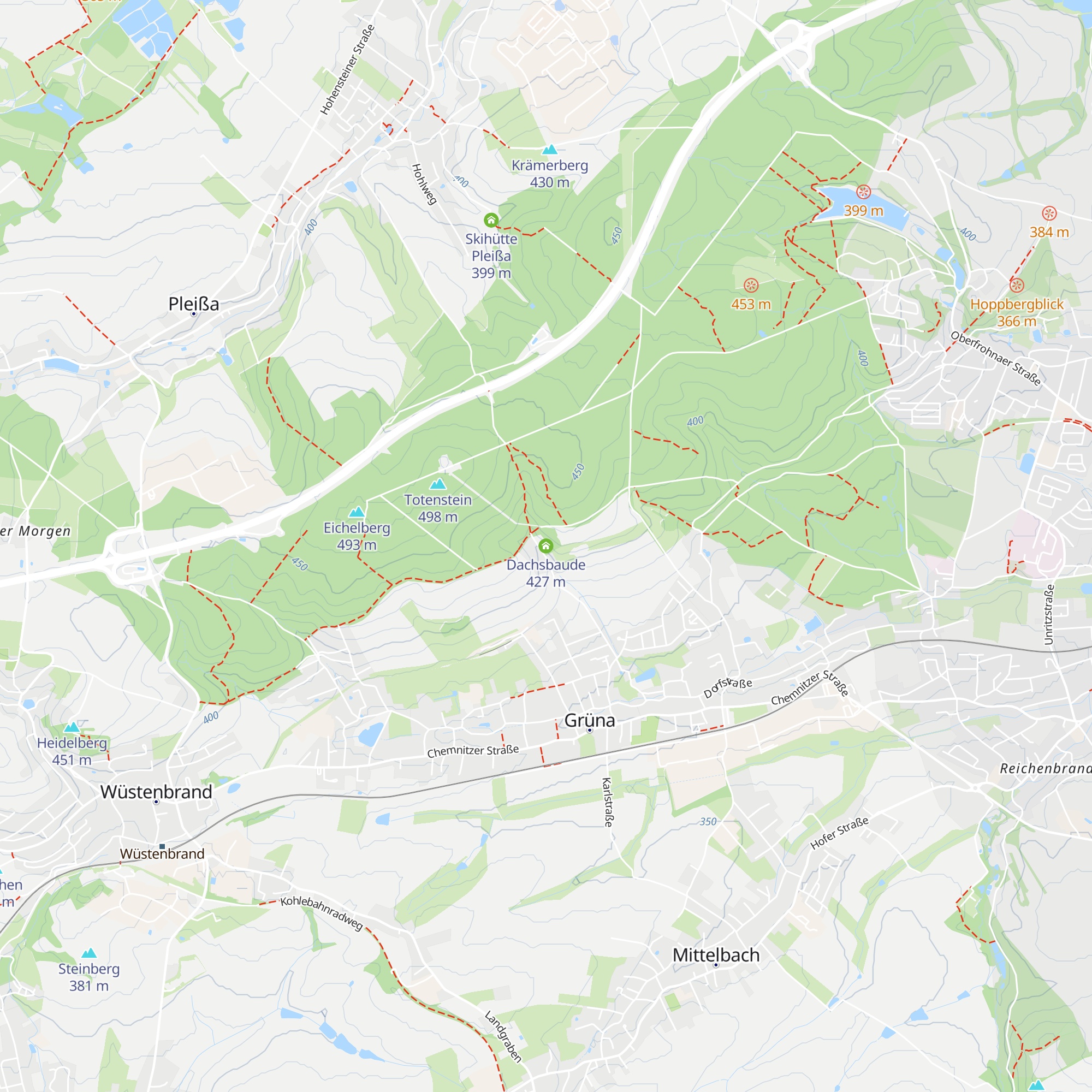 Dachsbaude map