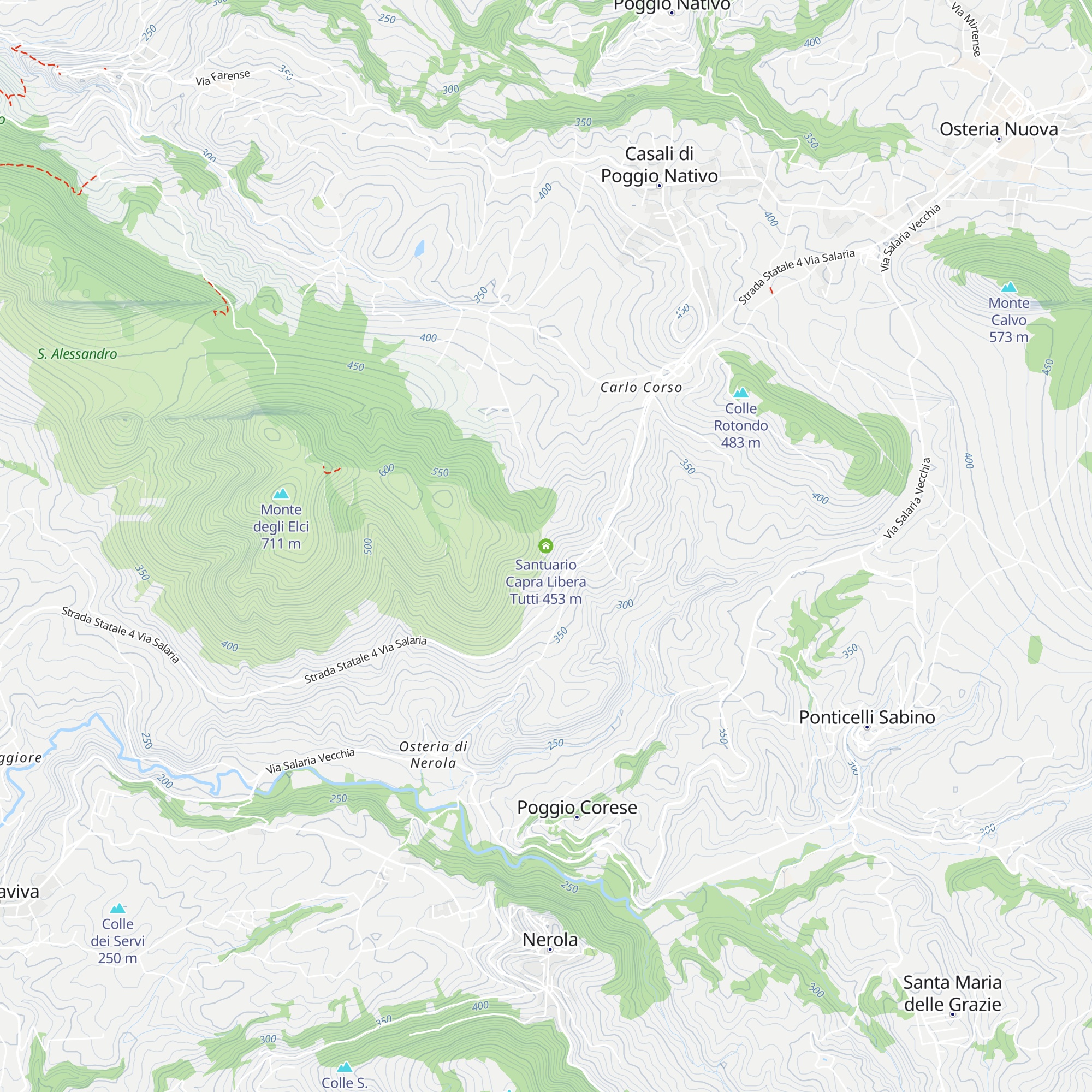 Santuario Capra Libera Tutti map