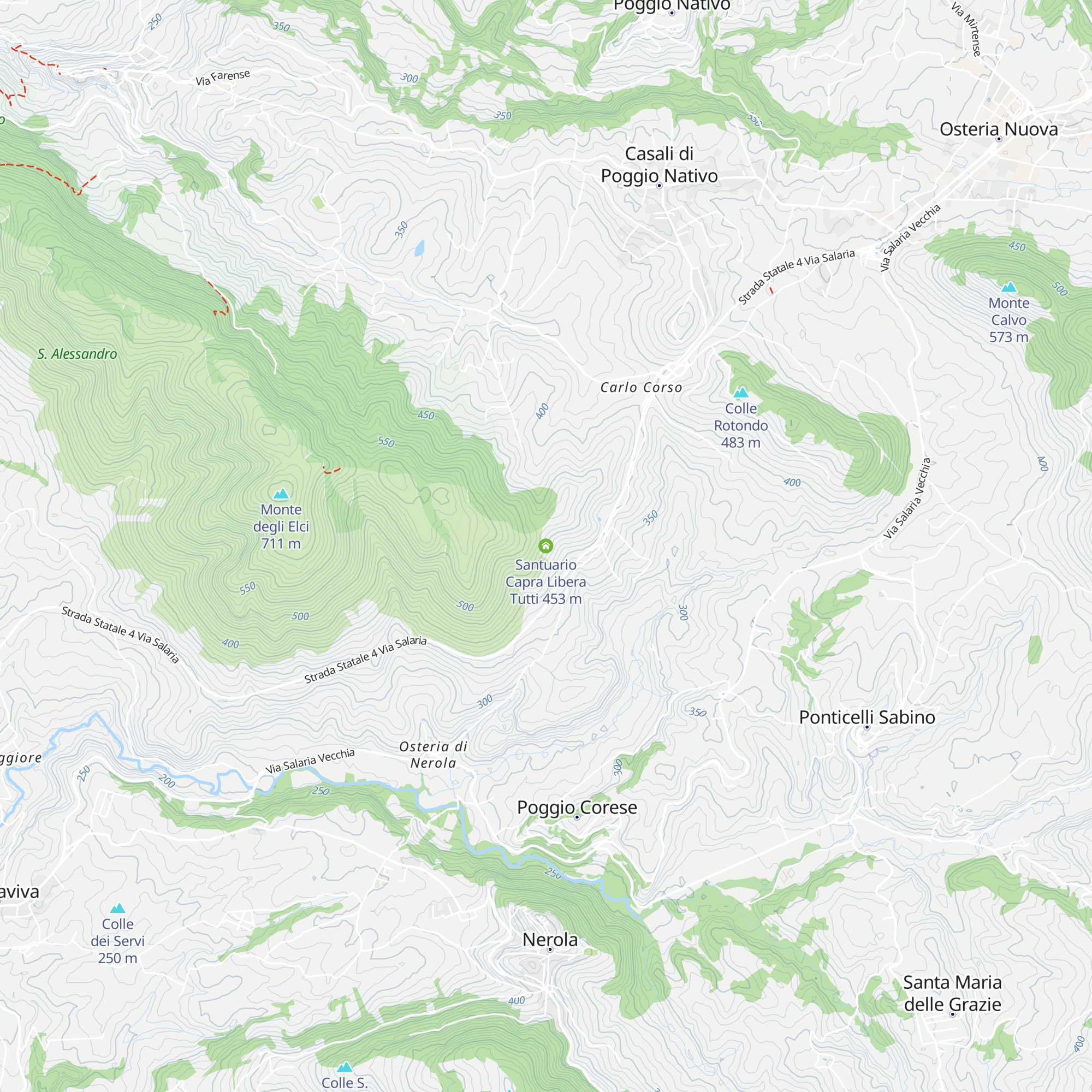 Santuario Capra Libera Tutti map