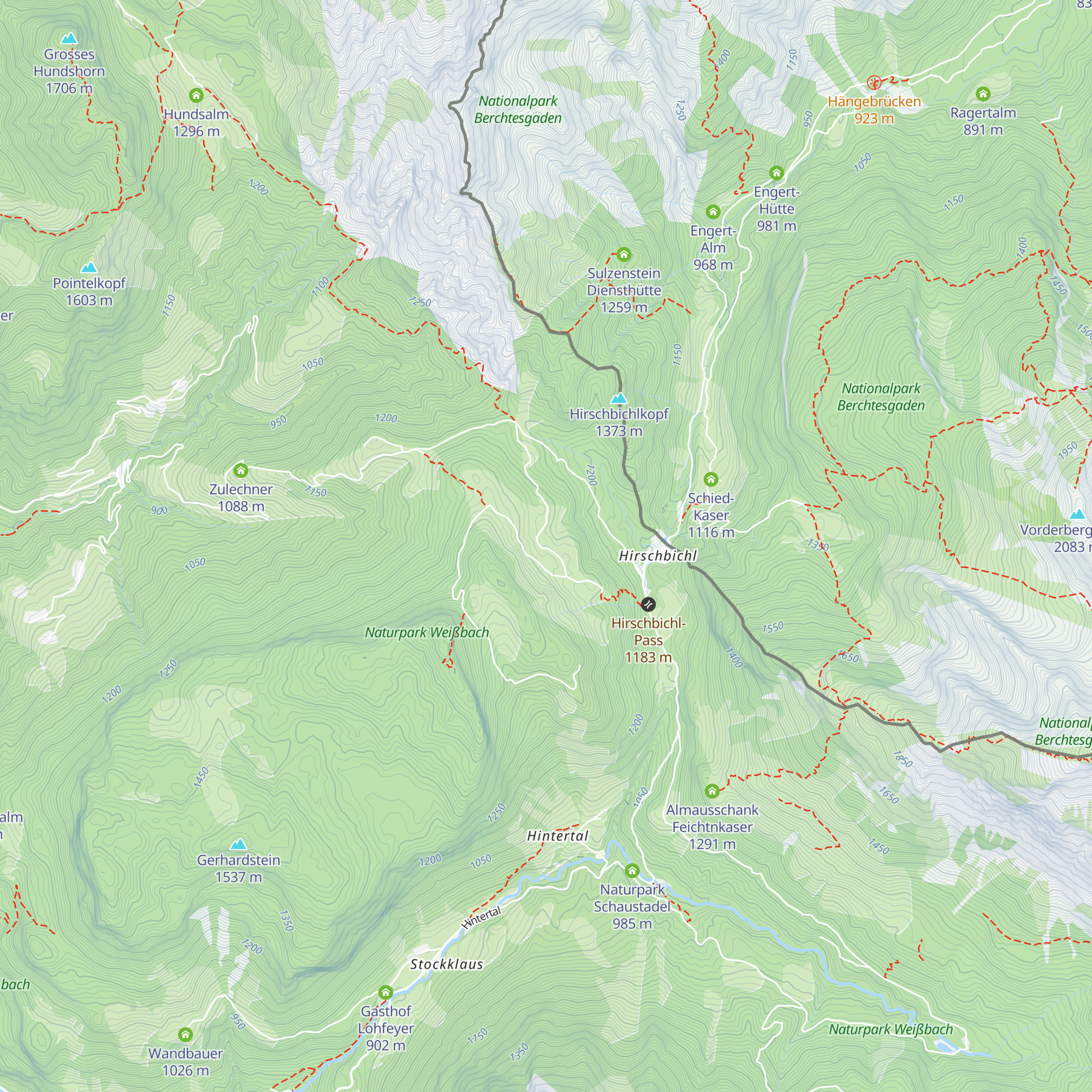 Litzlalm Querleit-Kaser map