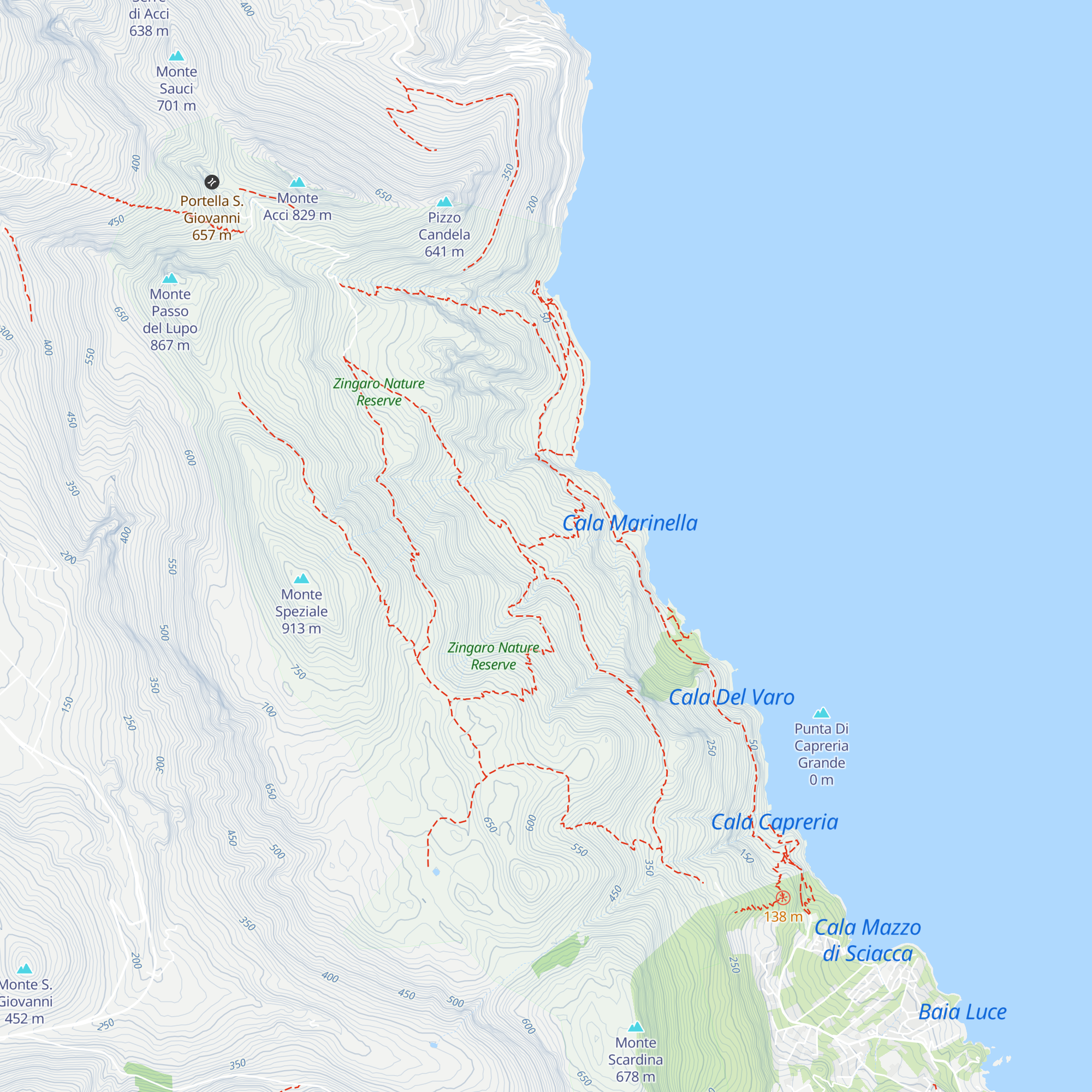 Bivacco Coniglio map