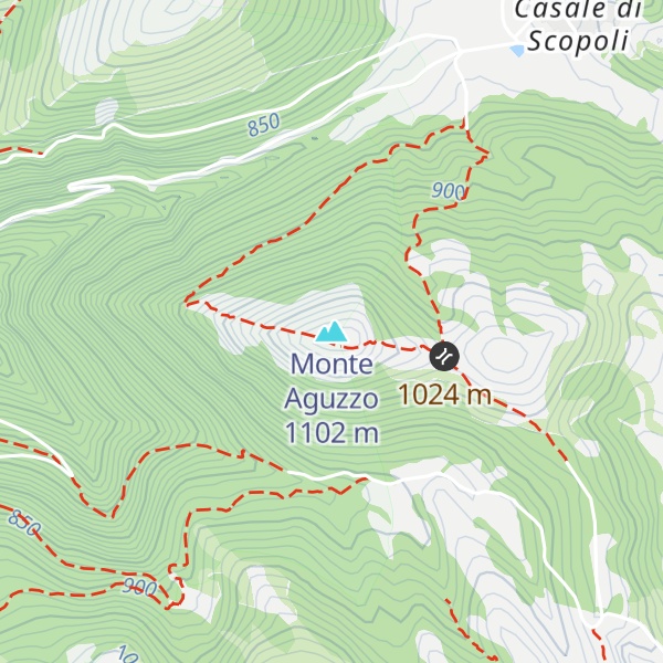 Map of Monte Aguzzo