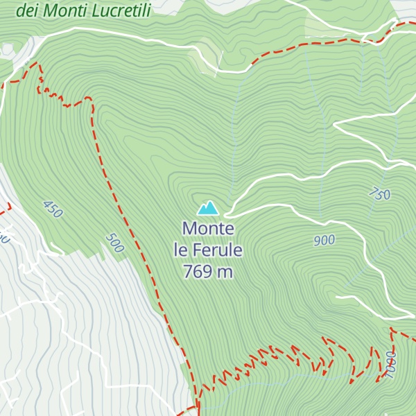 Map of Monte le Ferule