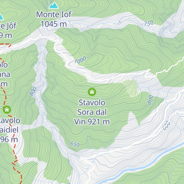 Map of Stavolo Sora dal Vin