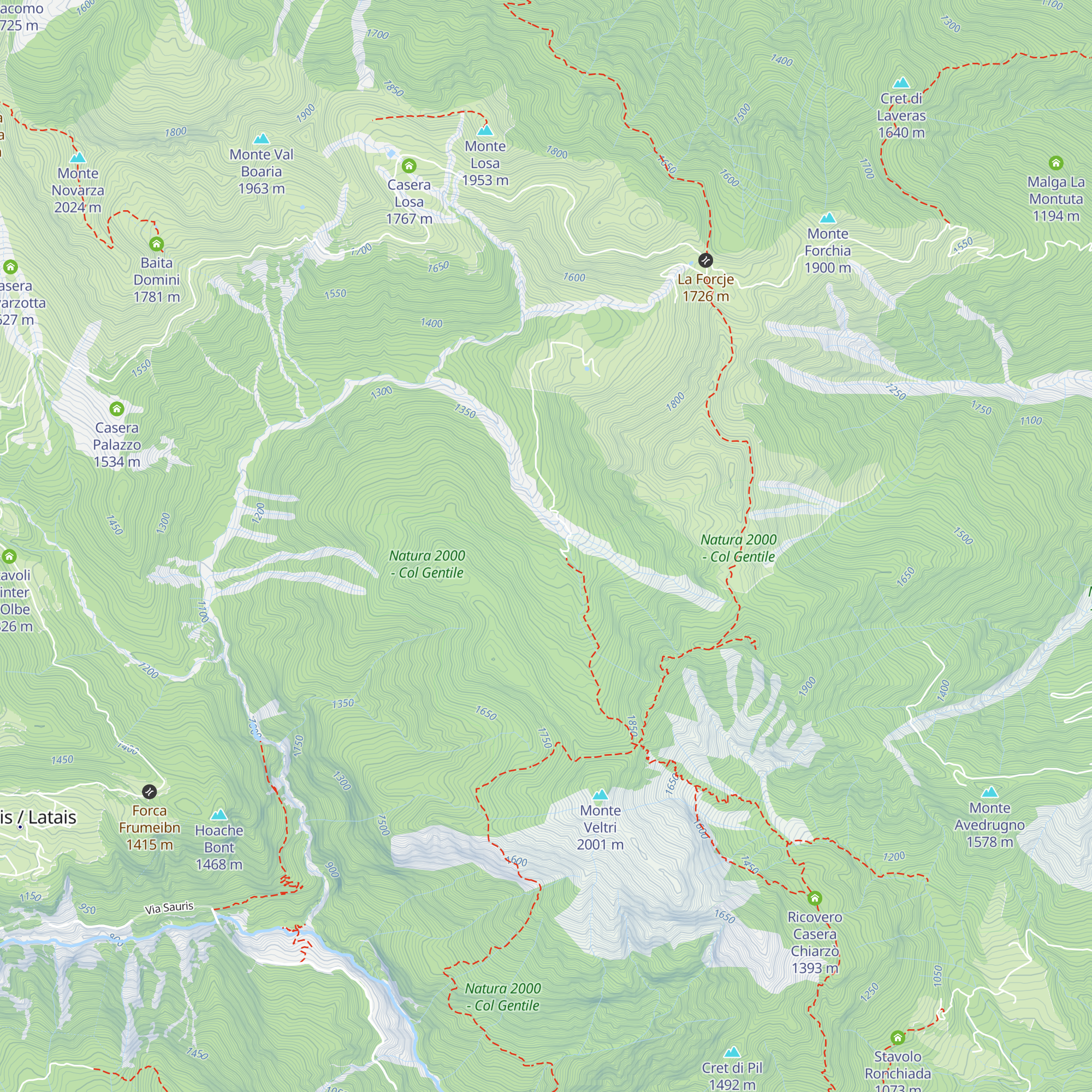 Casera Monteriu map