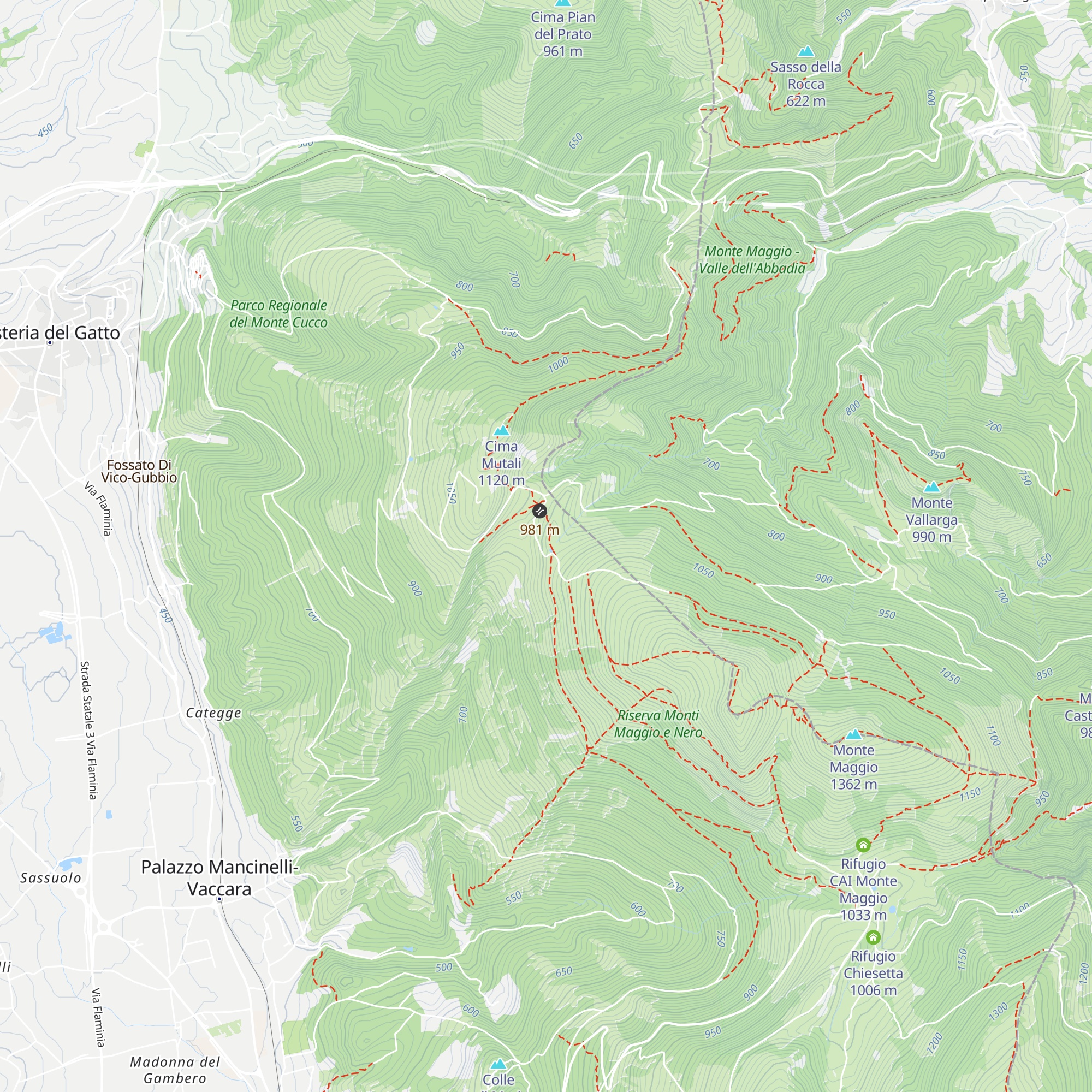 Rifugio Valmare map