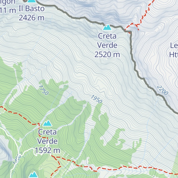 Map of Casera di Creta Verde