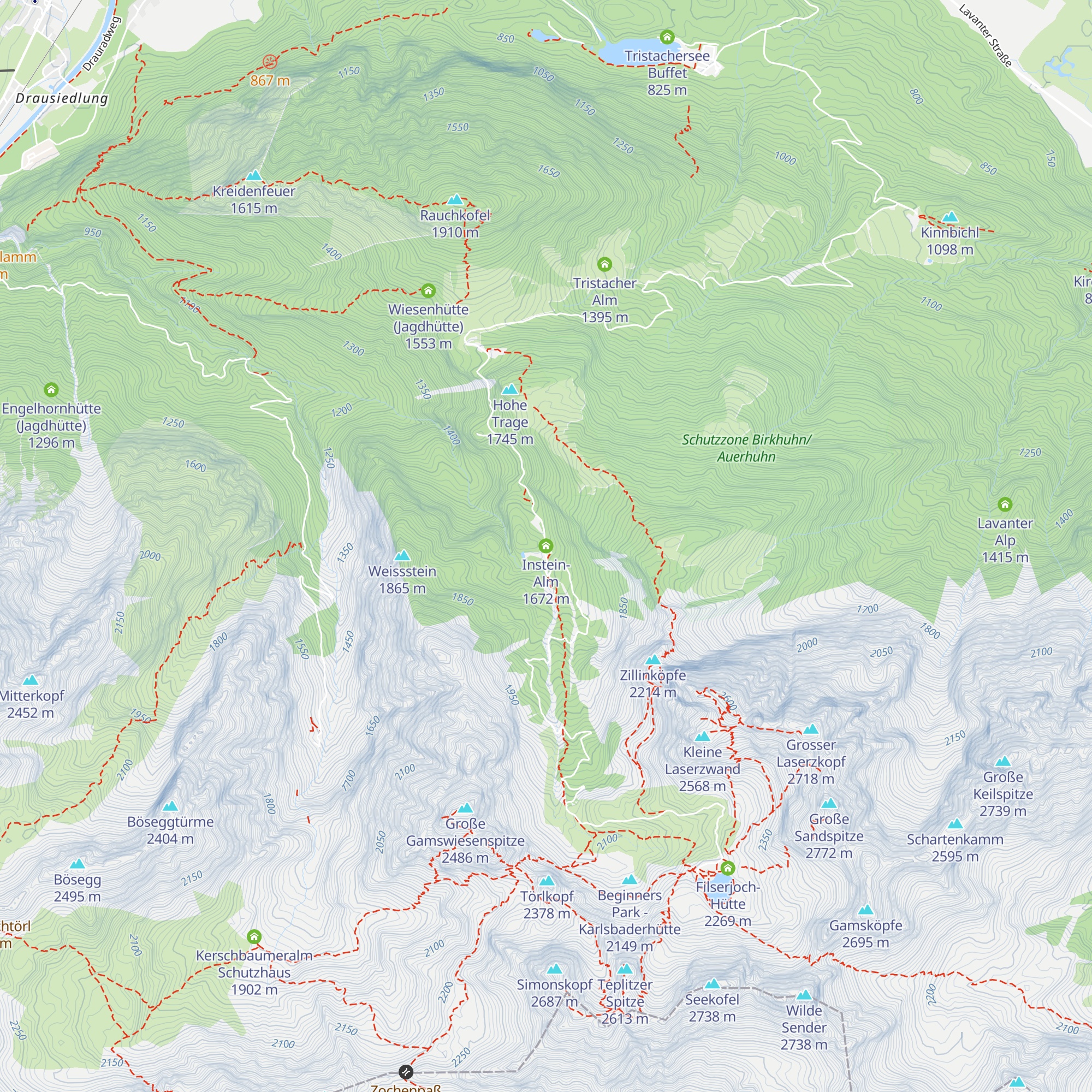 Instein-Alm map