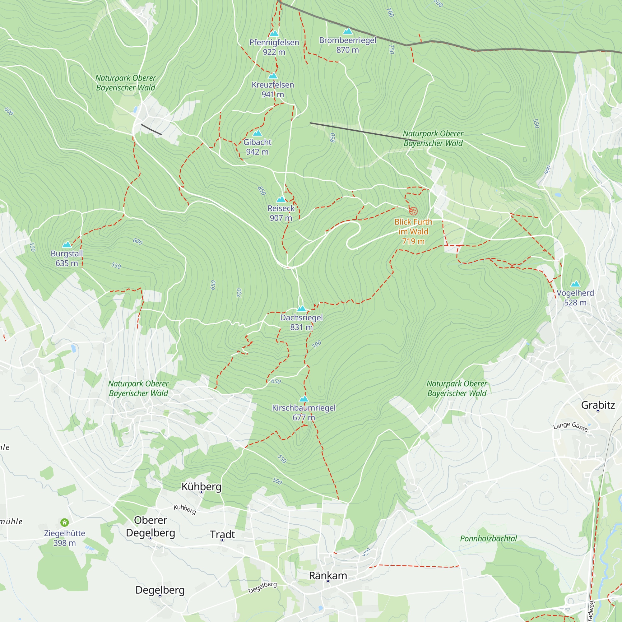 Dachsriegel Berghütte map