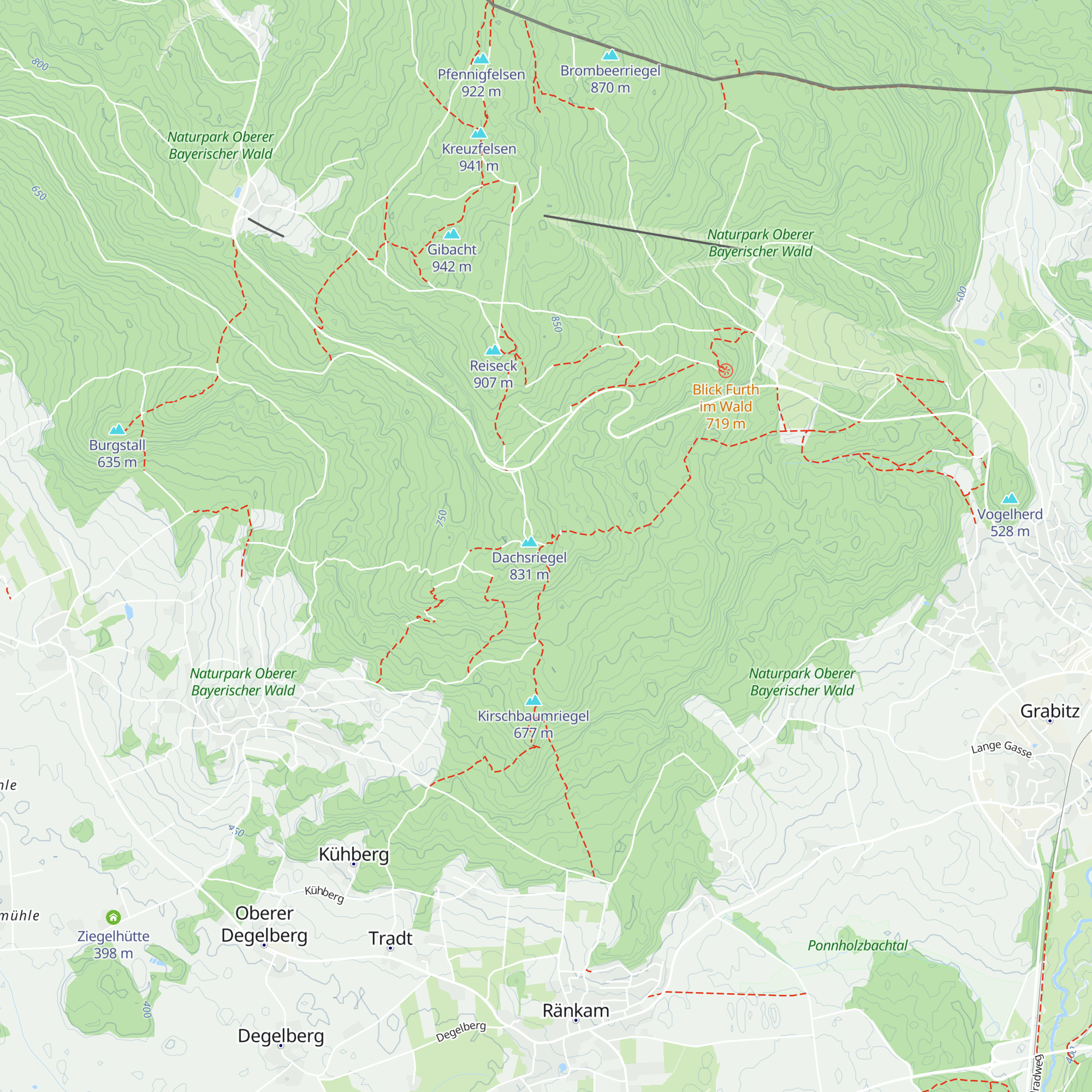 Dachsriegel Berghütte map