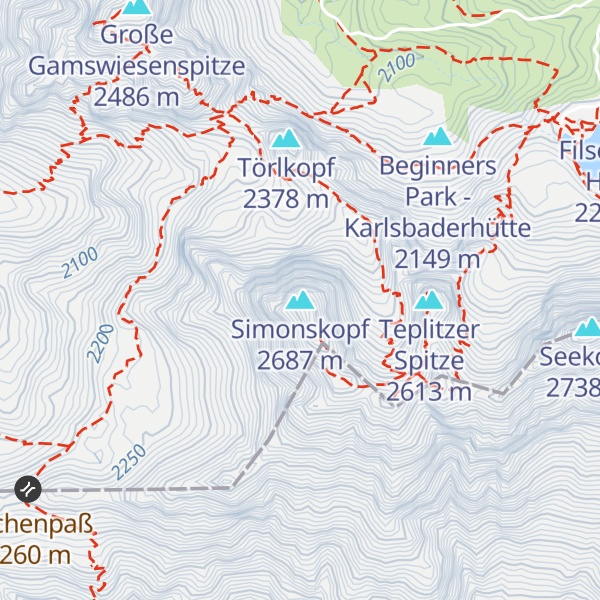 Map of Simonskopf