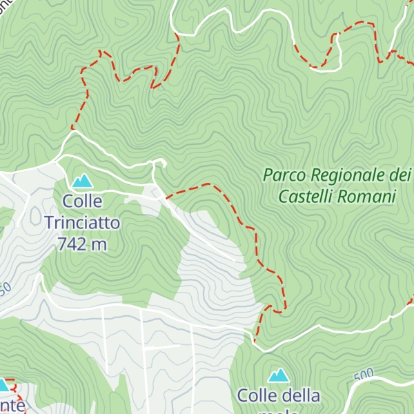 Map of Monte Ceraso (cima celeste)