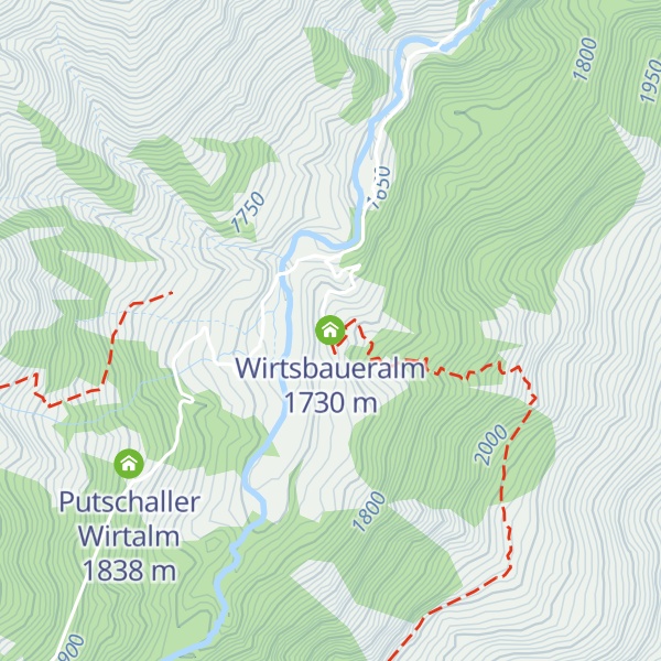 Map of Wirtsbaueralm