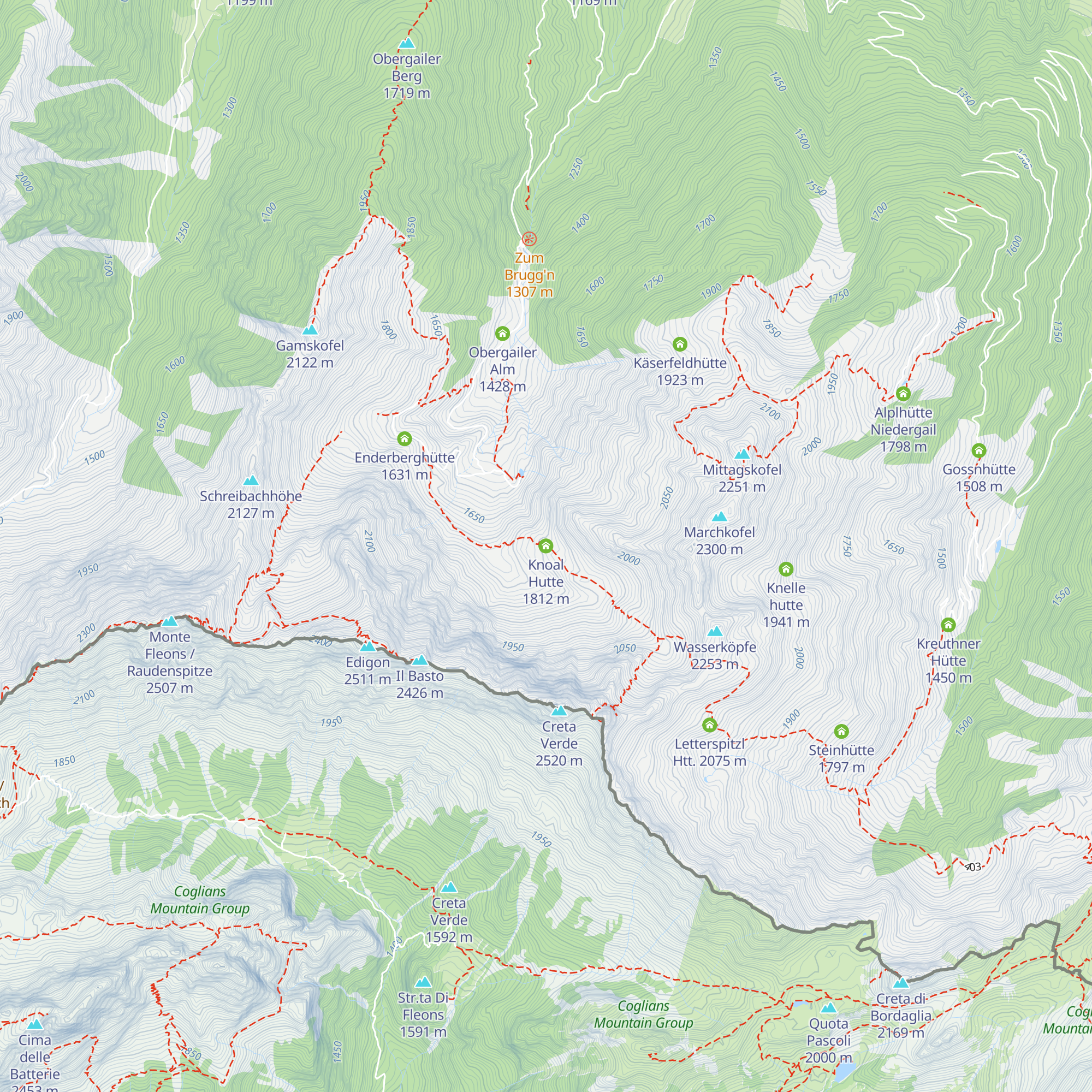 Knoal Hutte map