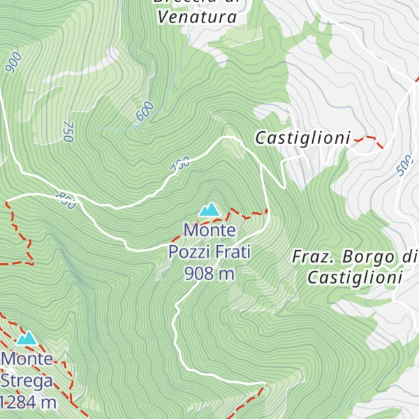 Map of Monte Pozzi Frati