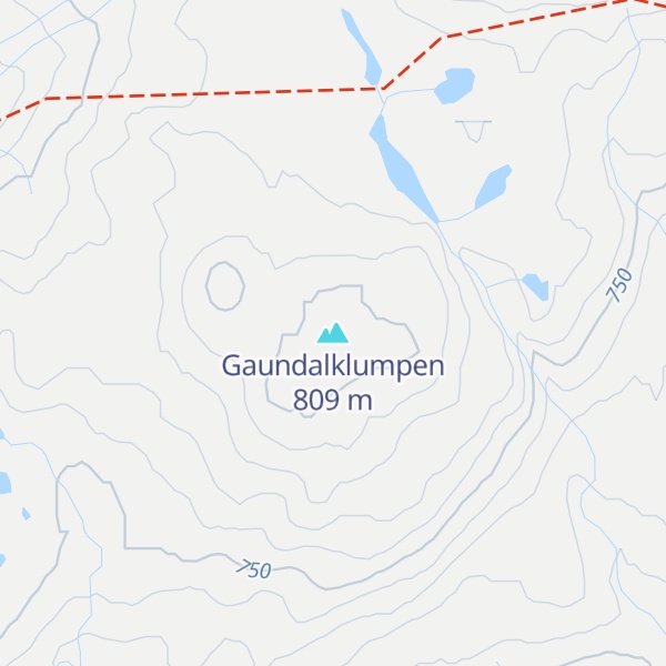 Map of Gaundalklumpen