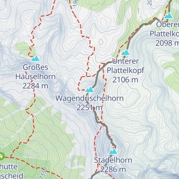 Map of Wagendrischelhorn