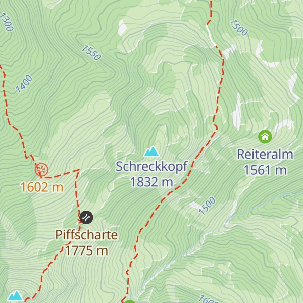 Map of Schreckkopf