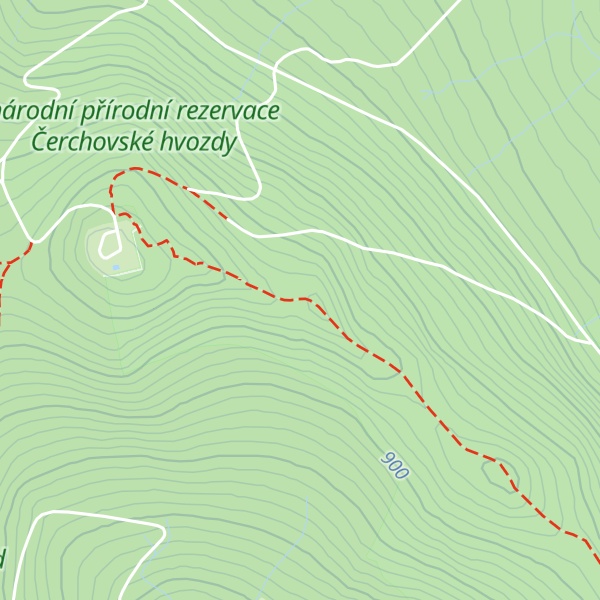 Map of Malý Čerchov