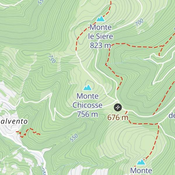 Map of Monte Chicosse