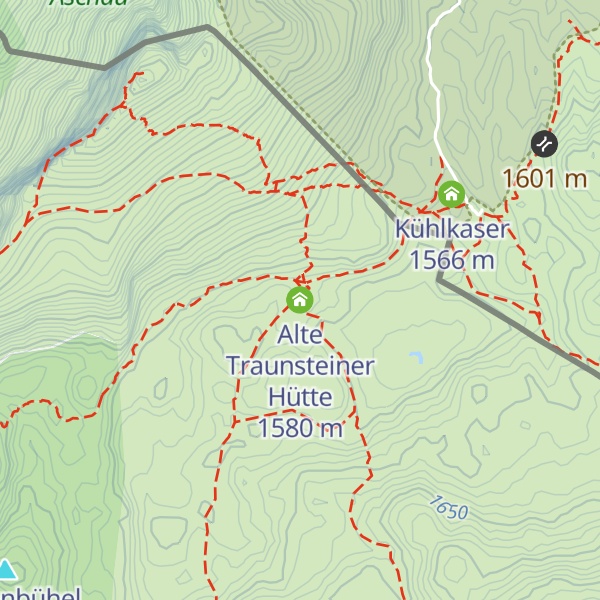 Map of Alte Traunsteiner Hütte