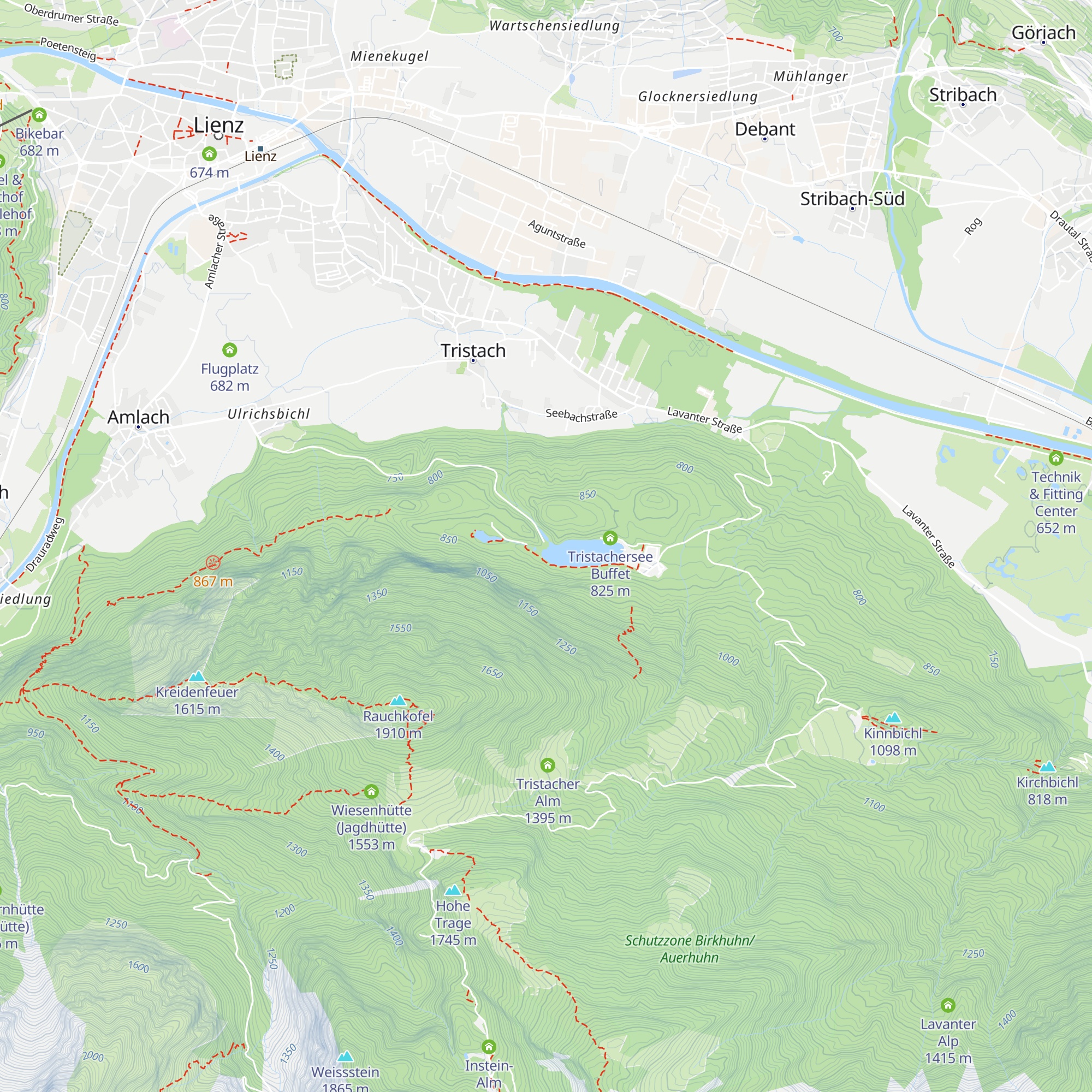 Parkhotel Tristacher See map