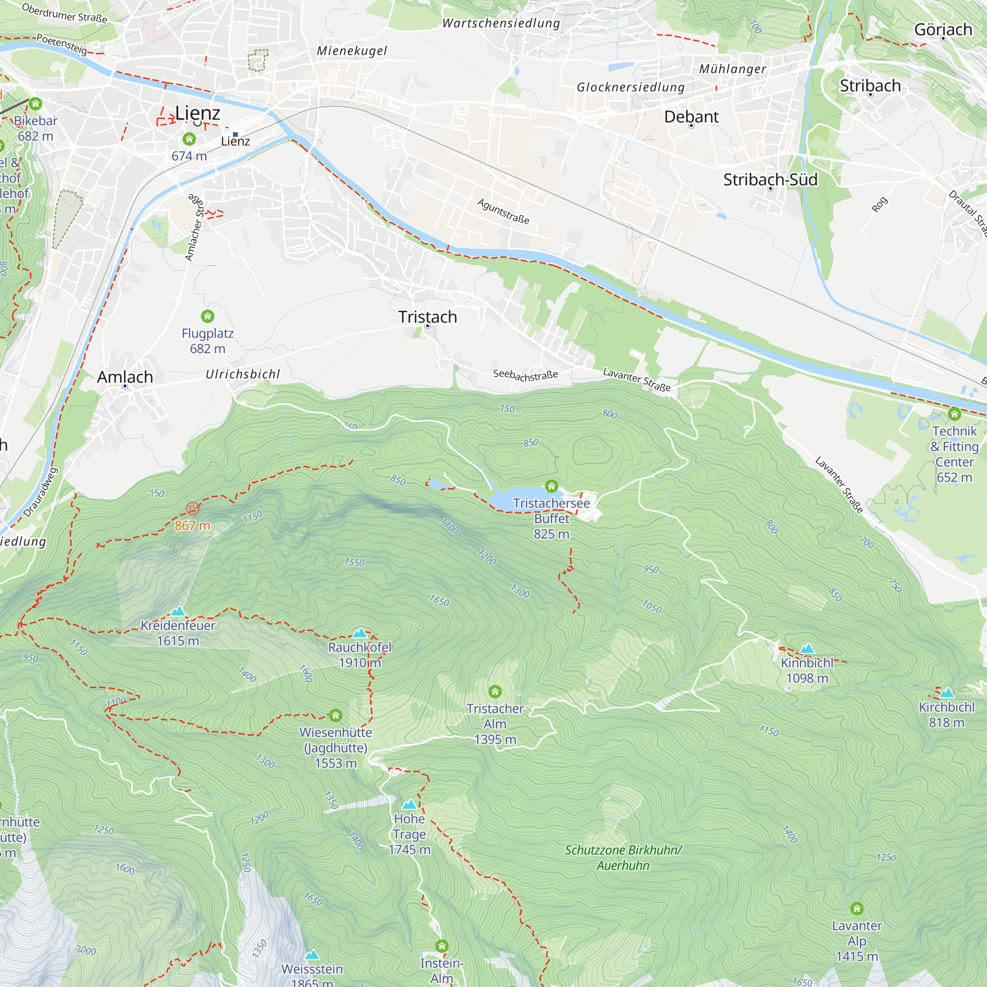 Parkhotel Tristacher See map