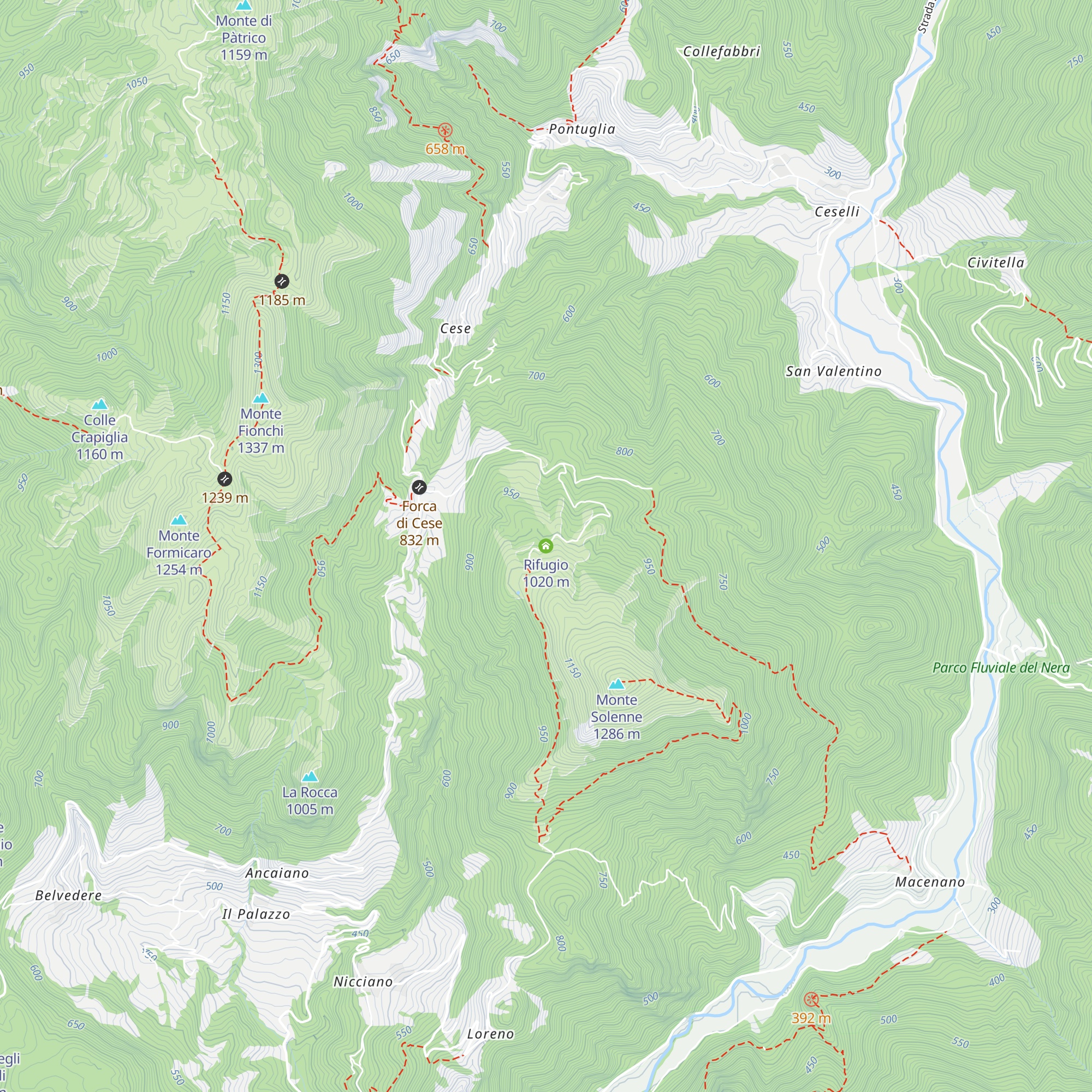 Rifugio map