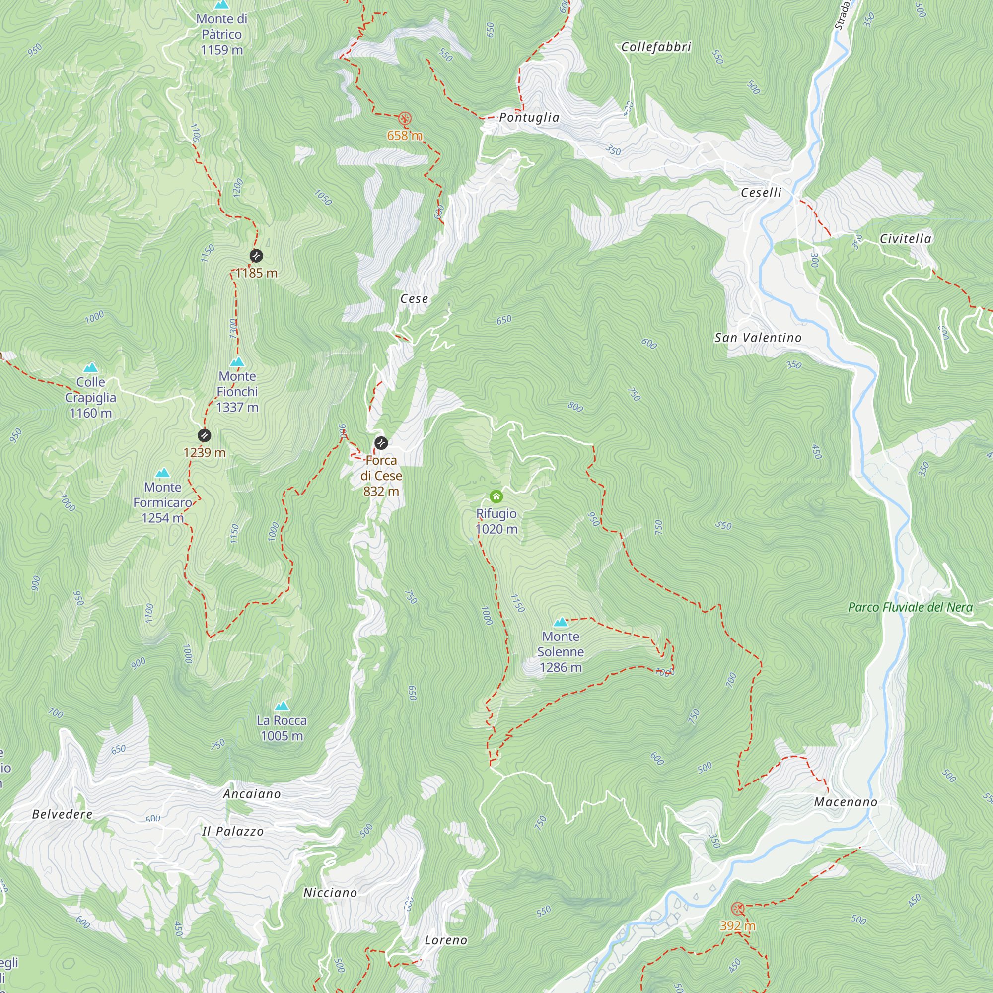 Rifugio map