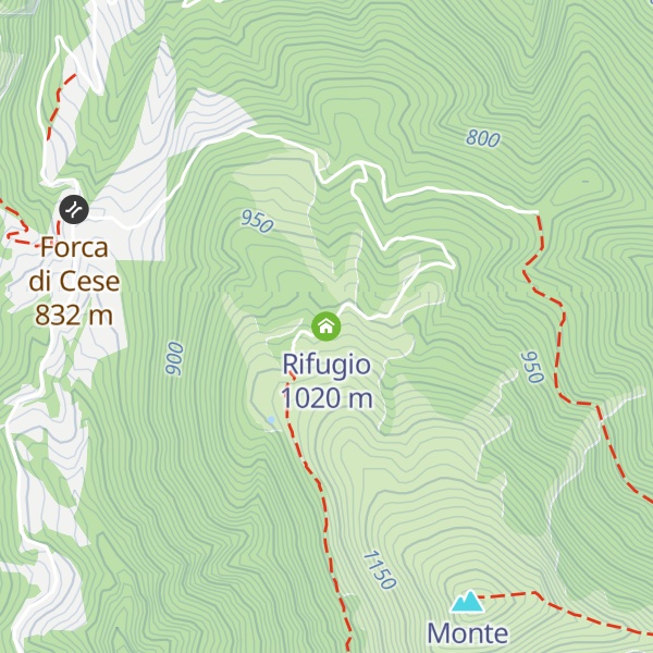 Map of Rifugio