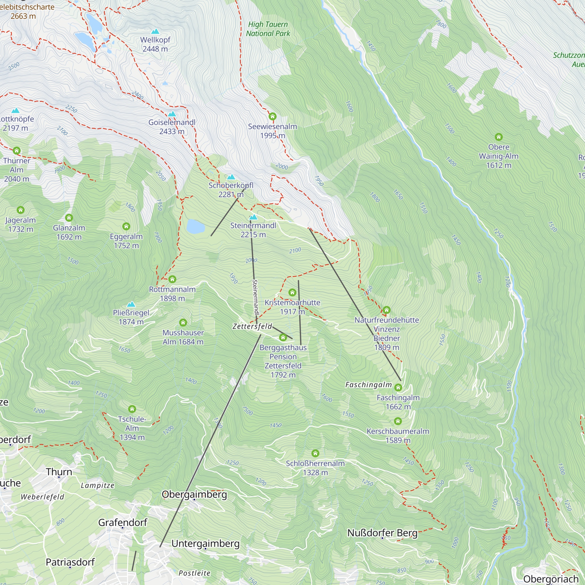 Kristemoarhütte map