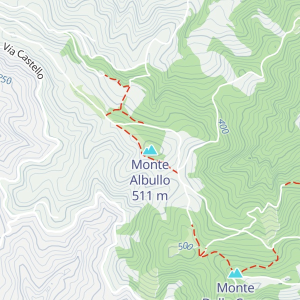 Map of Monte Albullo