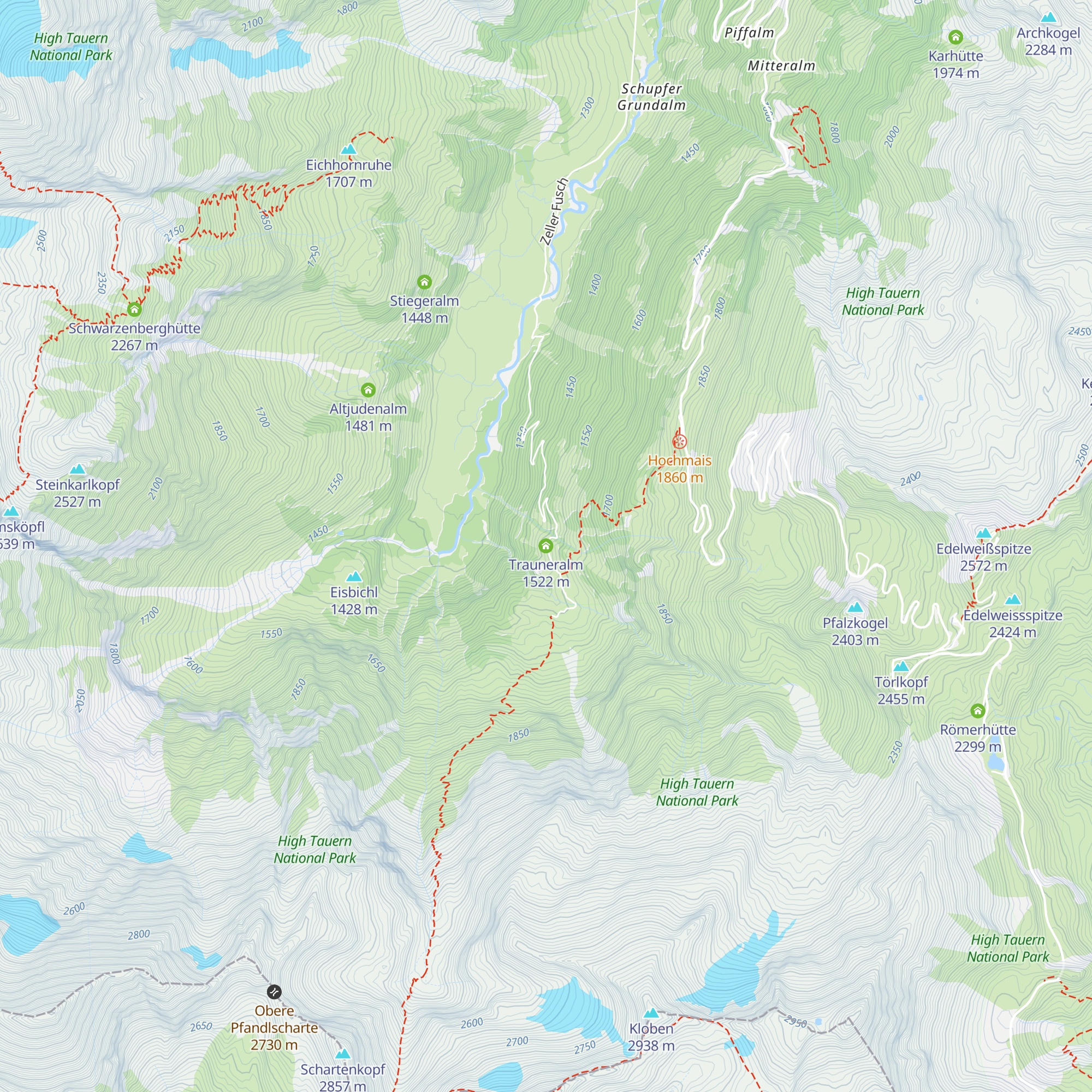 Trauneralm map