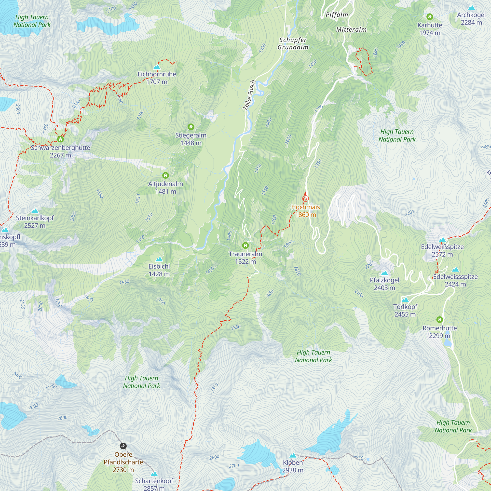Trauneralm map