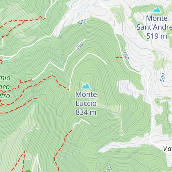 Map of Monte Luccio