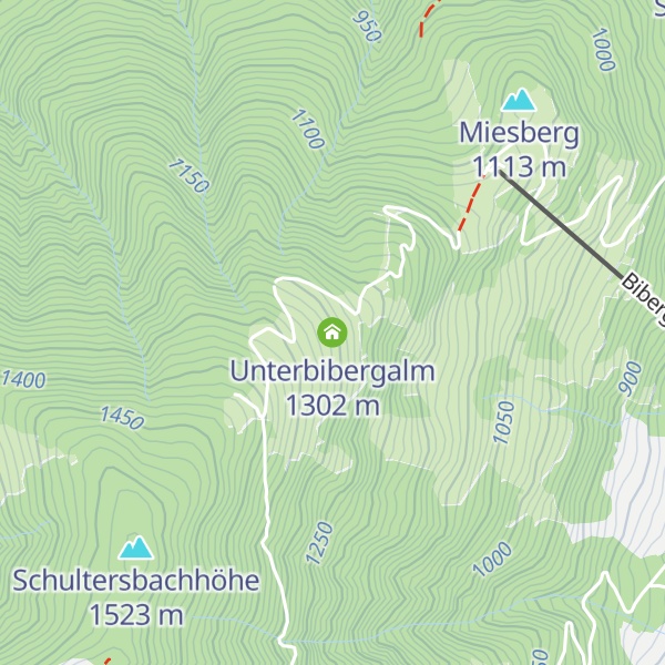 Map of Unterbibergalm
