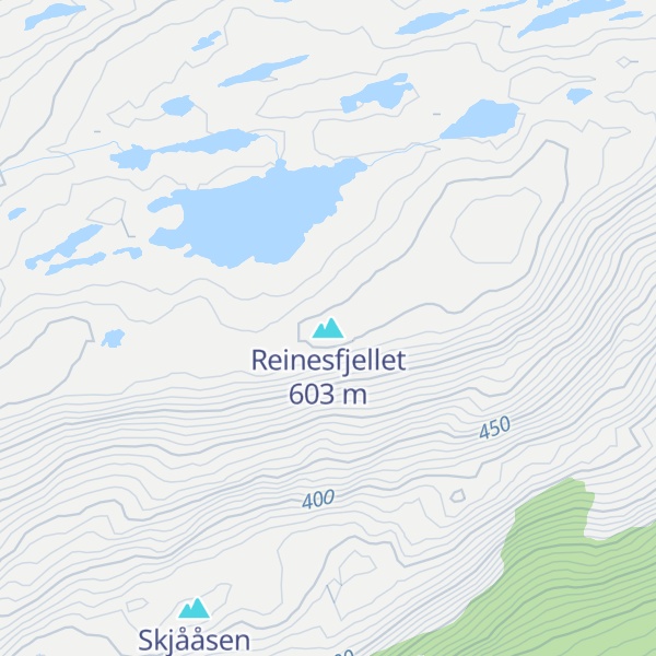 Map of Reinesfjellet
