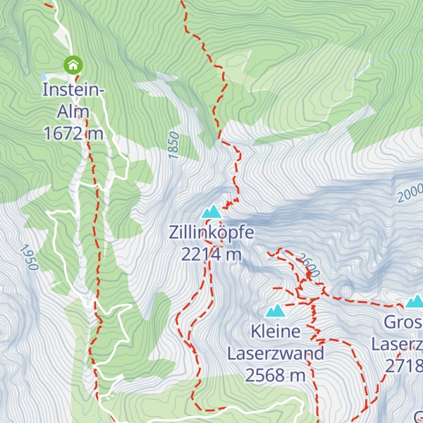 Map of Zillinköpfe