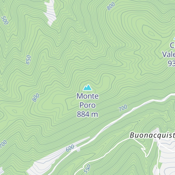 Map of Monte Poro
