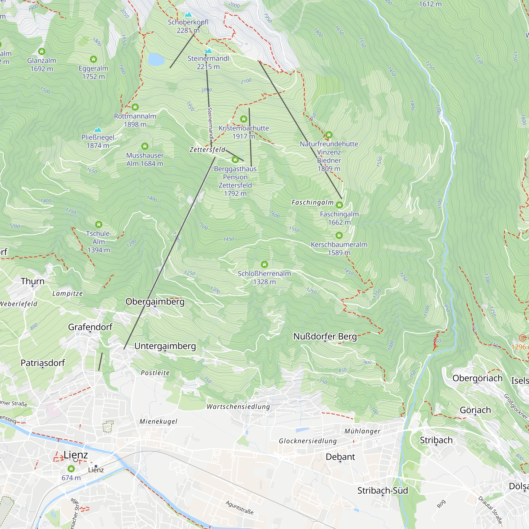 Schloßherrenalm map