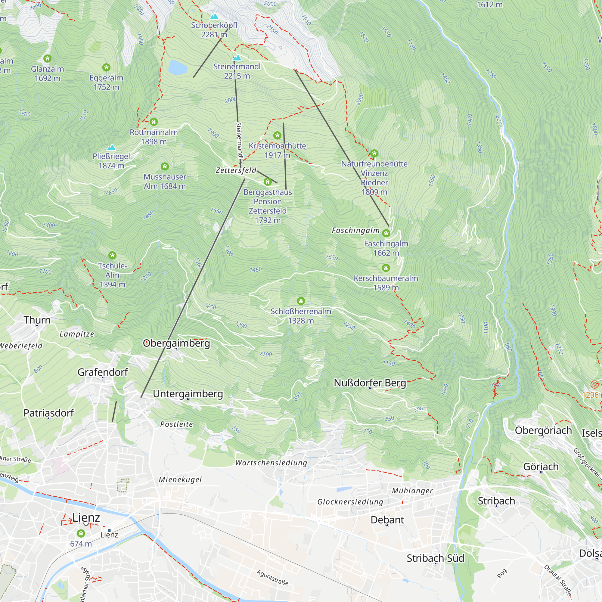 Schloßherrenalm map