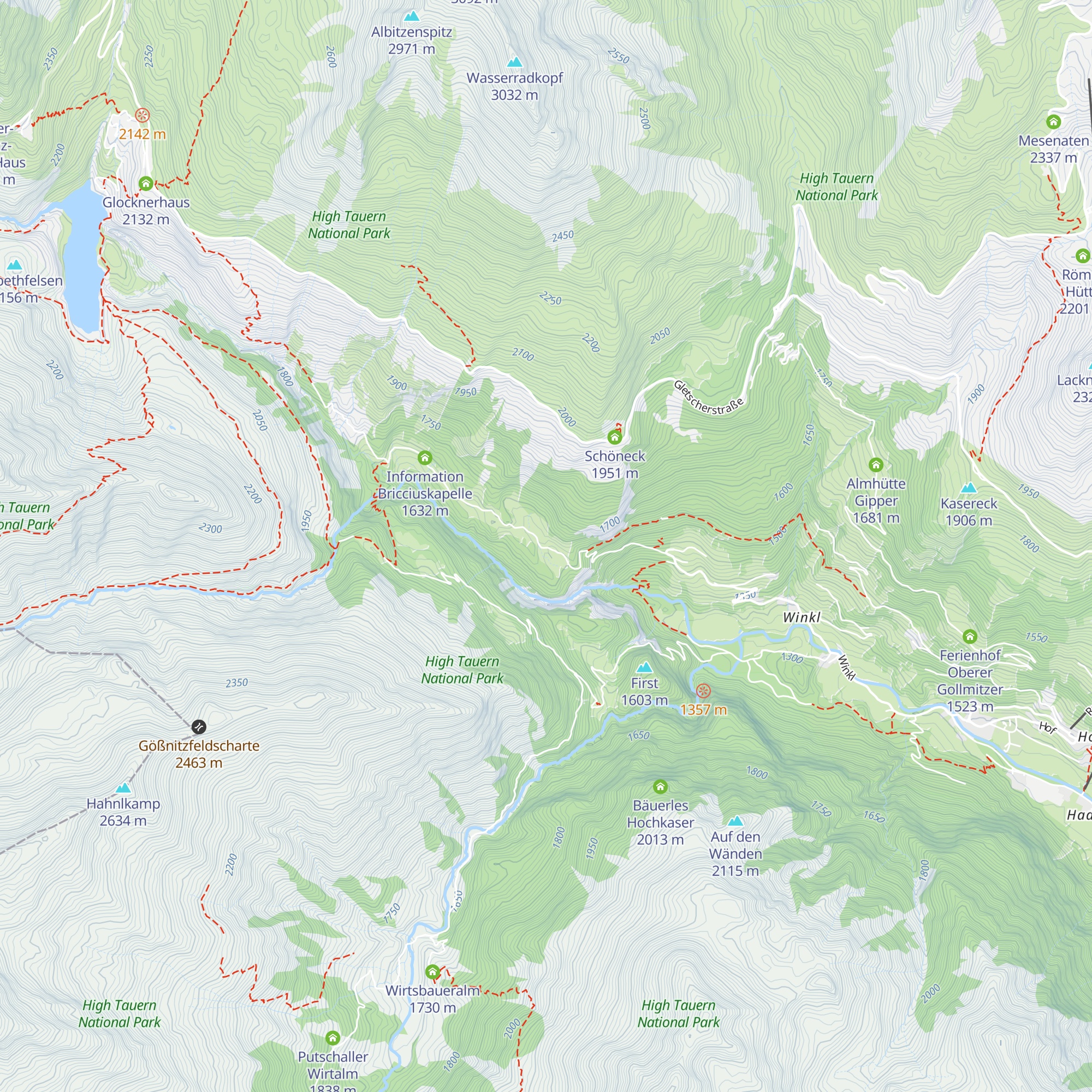 Sattelalm map
