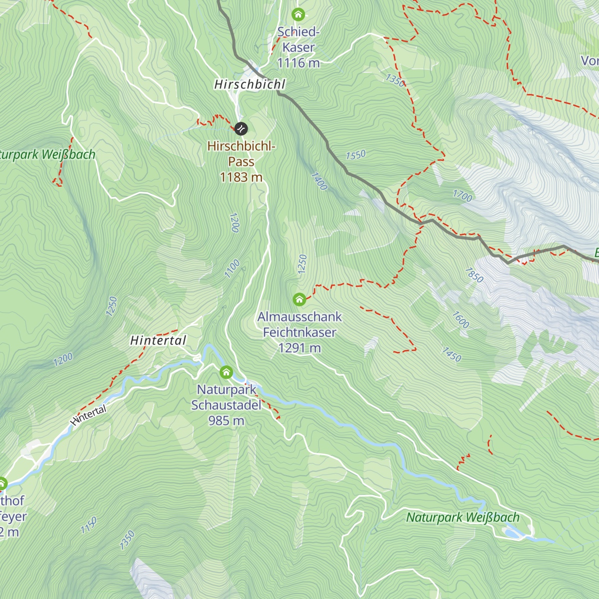 Almausschank Feichtnkaser map