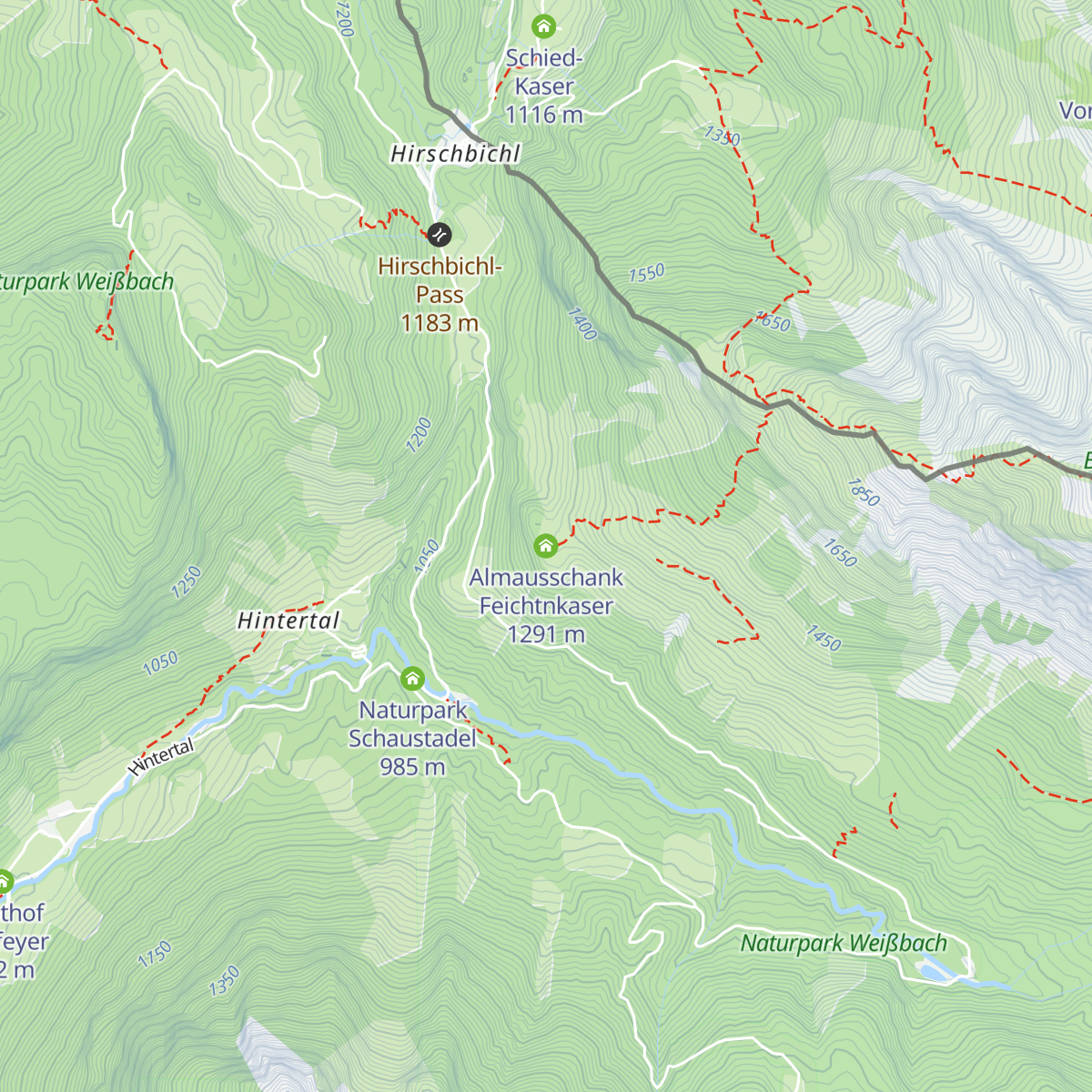 Almausschank Feichtnkaser map