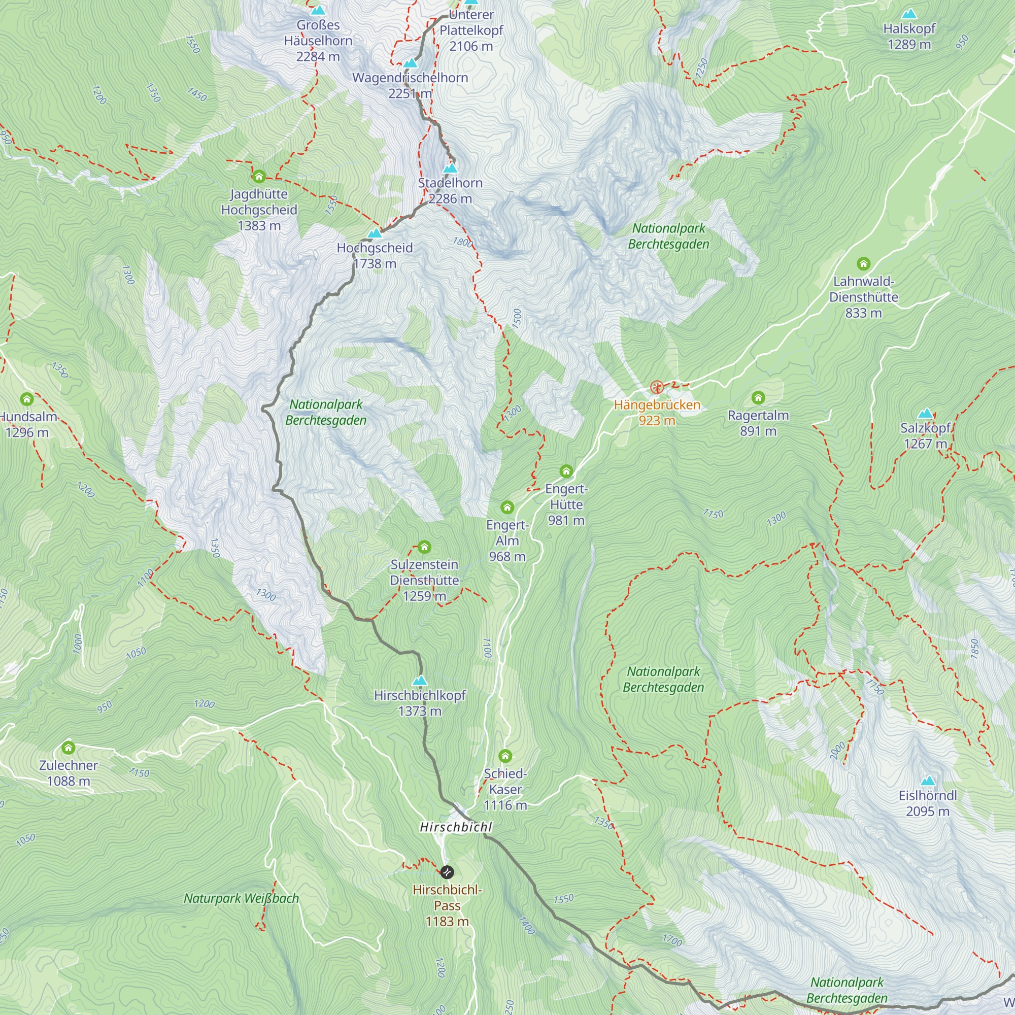 Engert-Alm map