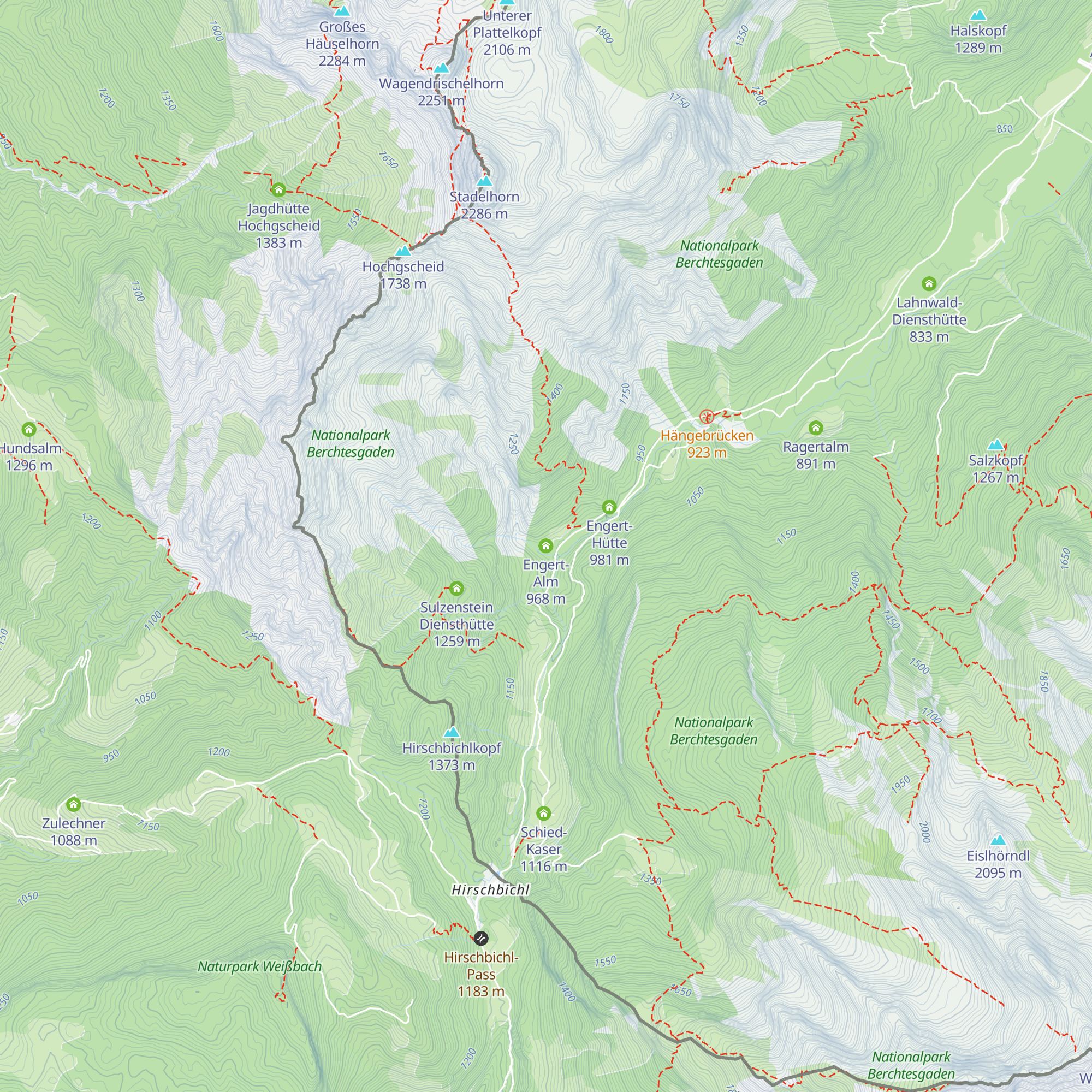 Engert-Alm map