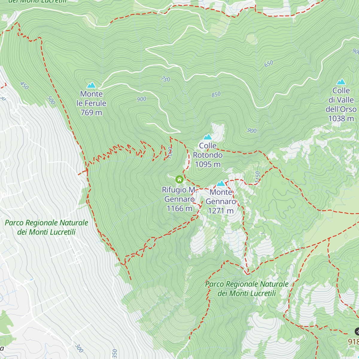 Rifugio M. Gennaro map