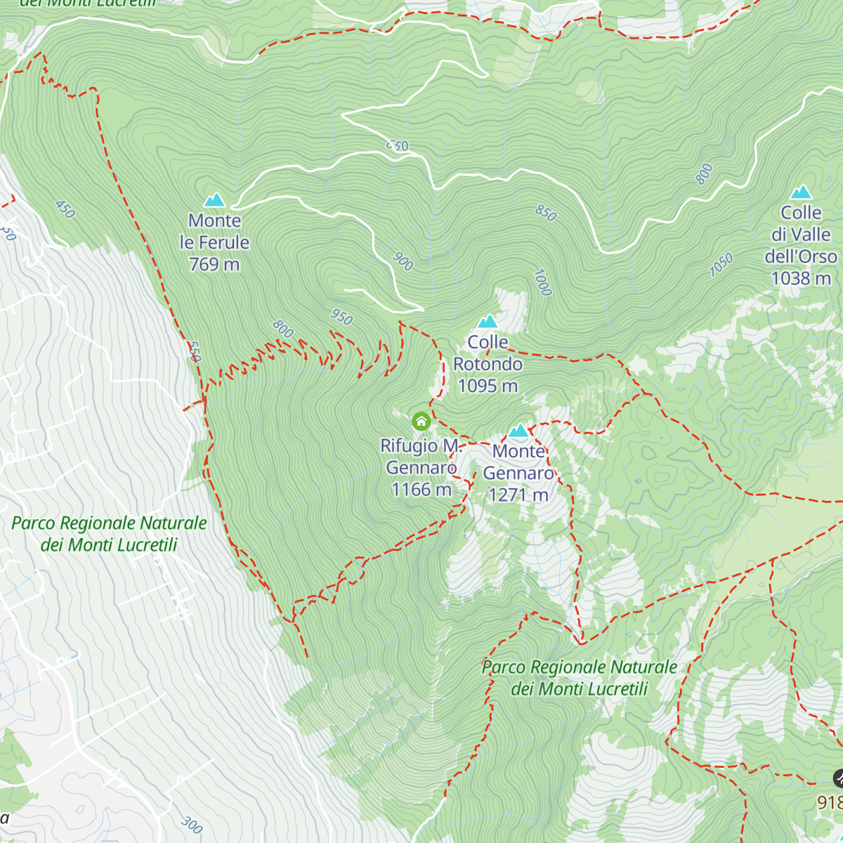 Rifugio M. Gennaro map